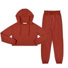 Conjunto Juvenil Feminino Blusa e Calça em Moletinho Ring Ferrugem - MOD.ME Conjunto Juvenil Feminino Blusa e Calça em Moletinho Ring Ferrugem - MOD.ME