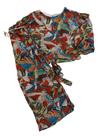 Conjunto Juvenil Feminino Blusa ML + Calça Pantacourt Infanti.