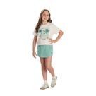Conjunto Juvenil Menina Shorts Saia Estampada Be Brave Be Free Conjunto Juvenil Menina Shorts Saia Estampada Be Brave Be Free