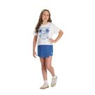 Conjunto Juvenil Menina Shorts Saia Estampada Be Brave Be Free Conjunto Juvenil Menina Shorts Saia Estampada Be Brave Be Free
