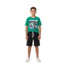Conjunto Juvenil Menino Baby Vest Manga Curta Adventure Surf