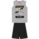 Conjunto Juvenil Regata E Short Menino Bee Loop Ref. 13963