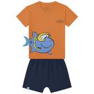 Conjunto Kamylus Infantil Menino Camiseta Tubarão E Bermuda Conjunto Kamylus Infantil Menino Camiseta Tubarão E Bermuda