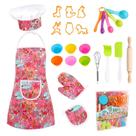 Conjunto Kids Cooking and Baking Chef para meninas Conjunto Kids Cooking and Baking Chef para meninas