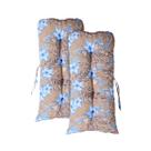 Conjunto Kit 02 Almofadas Para Cadeira Bambu Vime