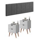 Conjunto Kit 2 Mesas De Cabeceira Madri Cabeceira 1.60 Quarto Casal Conjunto Kit 2 Mesas De Cabeceira Madri Cabeceira 1.60 Quarto Casal
