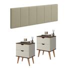 Conjunto Kit 2 Mesas De Cabeceira Madri Cabeceira 1.60 Quarto Casal