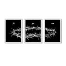 Conjunto Kit 3 Quadros Foi Por Você - Los quadros Conjunto Kit 3 Quadros Foi Por Você - Los quadros
