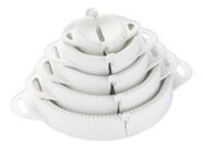 Conjunto Kit 5 Tamanhos Forma Molde Pastel Salgados Keita Branco