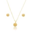 Conjunto Kit Colar e Brinco Banhado a Ouro 18k Feminino Conjunto Kit Colar e Brinco Banhado a Ouro 18k Feminino