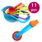Conjunto Kit Colher Colheres Xicaras Medida 11 Pçs receitas Conjunto Kit Colher Colheres Xicaras Medida 11 Pçs receitas