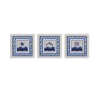 Conjunto Kit Com 3 Quadros Náuticos Decorativos Linha Náutica Marinheiro Mar 1