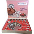 Conjunto Kit Cozinha Gourmet Para Sobremesa 14 Peças Em Inox