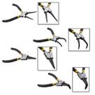 Conjunto Kit de Alicates Para Anéis Interno Externo 7 Pols