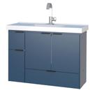 Conjunto Kit Gabinete De Banheiro Com Cuba Balcão Aéreo Pia