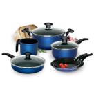 Conjunto Kit Jogo de Pamela Caçarola Frigideiras Canecão Antiaderente com Tampa de vidro Conjunto Kit Jogo de Pamela Caçarola Frigideiras Canecão Antiaderente com Tampa de vidro