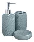 Conjunto Kit Lavabo Dispeser Líquido Saboneteira Porta Escova e Pasta Higiene Decoração Pia Conjunto Kit Lavabo Dispeser Líquido Saboneteira Porta Escova e Pasta Higiene Decoração Pia