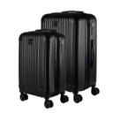 Conjunto Kit Mala Viagem Pequena Bordo 10kg e Media 23kg Abs Zíper Expansível Design Premium Tsa Padrão Anac