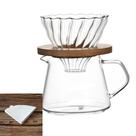 Conjunto Kit V60 Tipo Hario Café Maker Suporte Coador Vidro Conjunto Kit V60 Tipo Hario Café Maker Suporte Coador Vidro