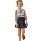 Conjunto Kukiê Blusa Malha UV E Saia Fly E Short Preto Verão