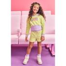 Conjunto Kukiê Blusão Boxy e Shorts em Moletom sem Felpa