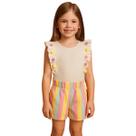 Conjunto Kukiê Body Cotton E Short Elastano Colorido Verão Conjunto Kukiê Body Cotton E Short Elastano Colorido Verão