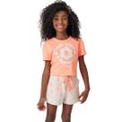 Conjunto Kukie Boxy E Short Linho Laranja Inverno
