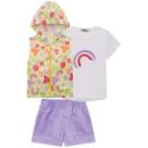 Conjunto Kukiê Com Colete Arco Íris Lilás Summer
