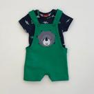 Conjunto Kyly Infantil Bebe Body Marinho Dinos e Jardineira Verde Verão Moda Kids 1001418 Conjunto Kyly Infantil Bebe Body Marinho Dinos e Jardineira Verde Verão Moda Kids 1001418