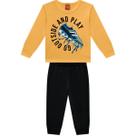 Conjunto Kyly moletom flanelado infantil inverno 1 ao 8 TAMANHO:1COR:AMARELO