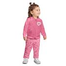 Conjunto Kyly Moletom Flanelado Menina Rosa Jaqueta Infantil