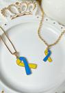 Conjunto Laço Síndrome de Down Colar + Pulseira Conjunto Laço Síndrome de Down Colar + Pulseira