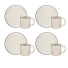 Conjunto Lanche 8 Peças Oxford Unni Café Coado