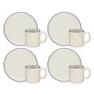 Conjunto Lanche 8 Peças Oxford Unni Riacho