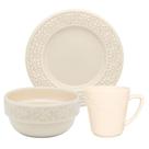 Conjunto Lanche de 3 Peças Mendi Marfim