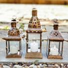 Conjunto Lanternas Marroquinas Decorativas Porta Vela