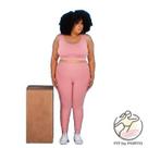 Conjunto Laura para Academia Calça e Top Semi Poliamida Plus Size