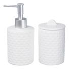Conjunto Lavabo Banheiro 2 Peças Saboneteira Líquida 220