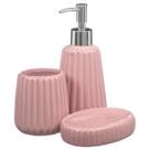 Conjunto Lavabo Banheiro Dispenser Sabonete Líquido Porta Escova 186