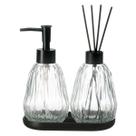 Conjunto Lavabo Difusor Aromatizador Dispenser Pia Luxo 556