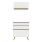 Conjunto Lavanderia Multiuso Armário E Balcão Branco