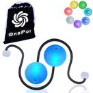 Conjunto LED Visual Poi UltraPoi OrbPOI com alças de botão sem LED