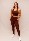 Conjunto Legging Bolso + Top Decote U Confort - Coffe Conjunto Legging Bolso + Top Decote U Confort - Coffe