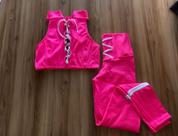 Conjunto legue e top no rosa pink
