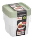 Conjunto Leve 6 Pague 5 Potes Quadrados Graduados 280 ml