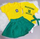conjunto lider de torcida estamparia exclusiva disponivel 02 04 06 anos