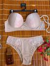 Conjunto lingerie bege. P, M, G e GG.
