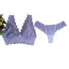 Conjunto Lingerie Calcinha e Sutiã Top Renda Lilás Conjunto Lingerie Calcinha e Sutiã Top Renda Lilás