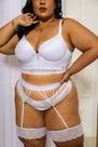 Conjunto lingerie com bojo e aro plus size sensual com cinta liga - 48,50,52,54 Conjunto lingerie com bojo e aro plus size sensual com cinta liga - 48,50,52,54
