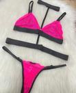 Conjunto lingerie cor pink neon tamanho p